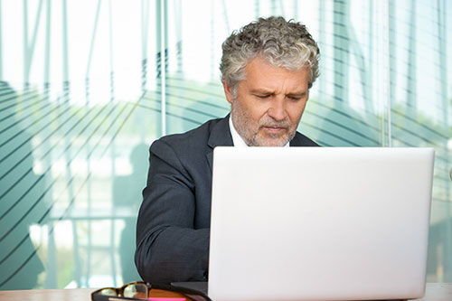 Man preventing email hijacking